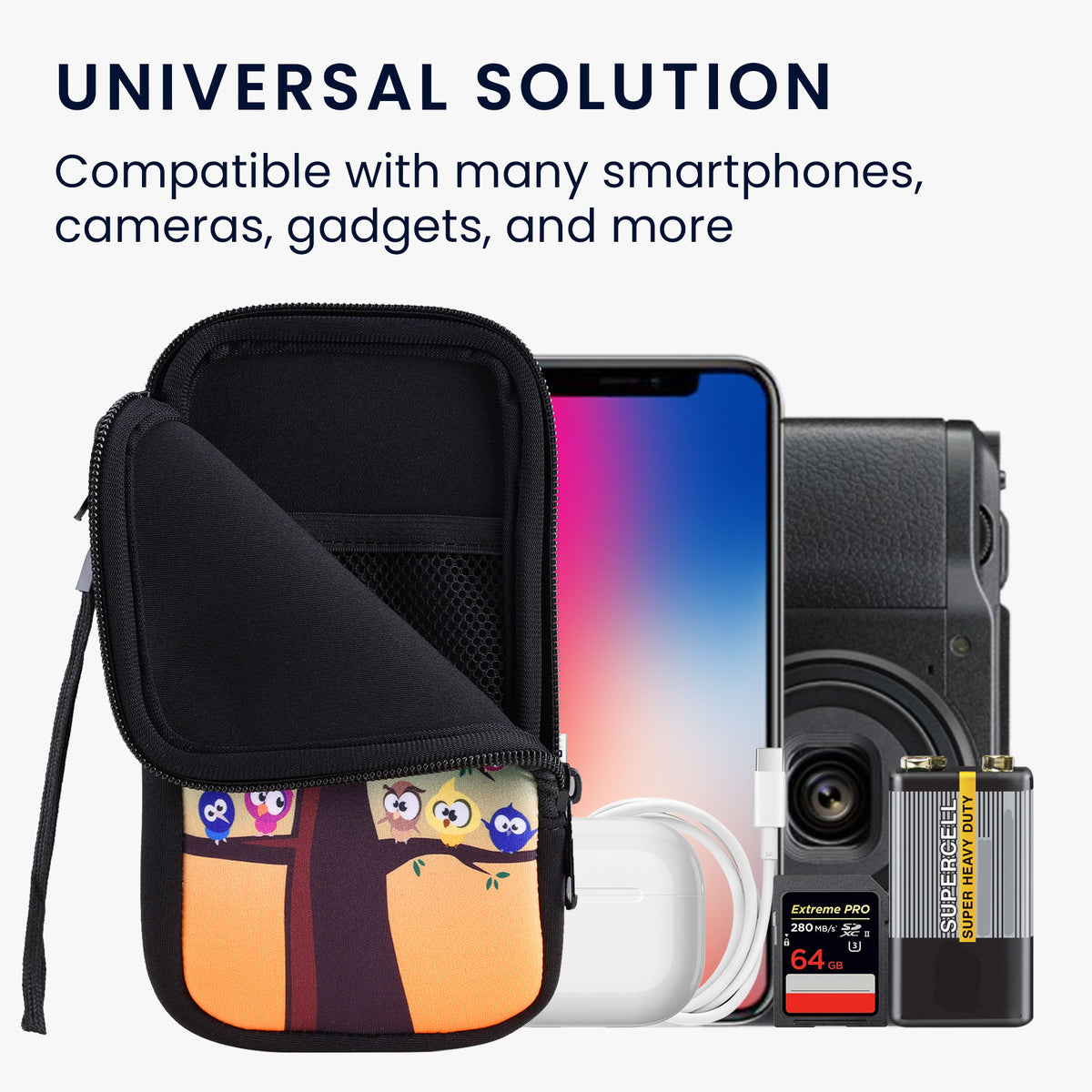 Handytasche für Smartphones 15,2 x 8,3 cm