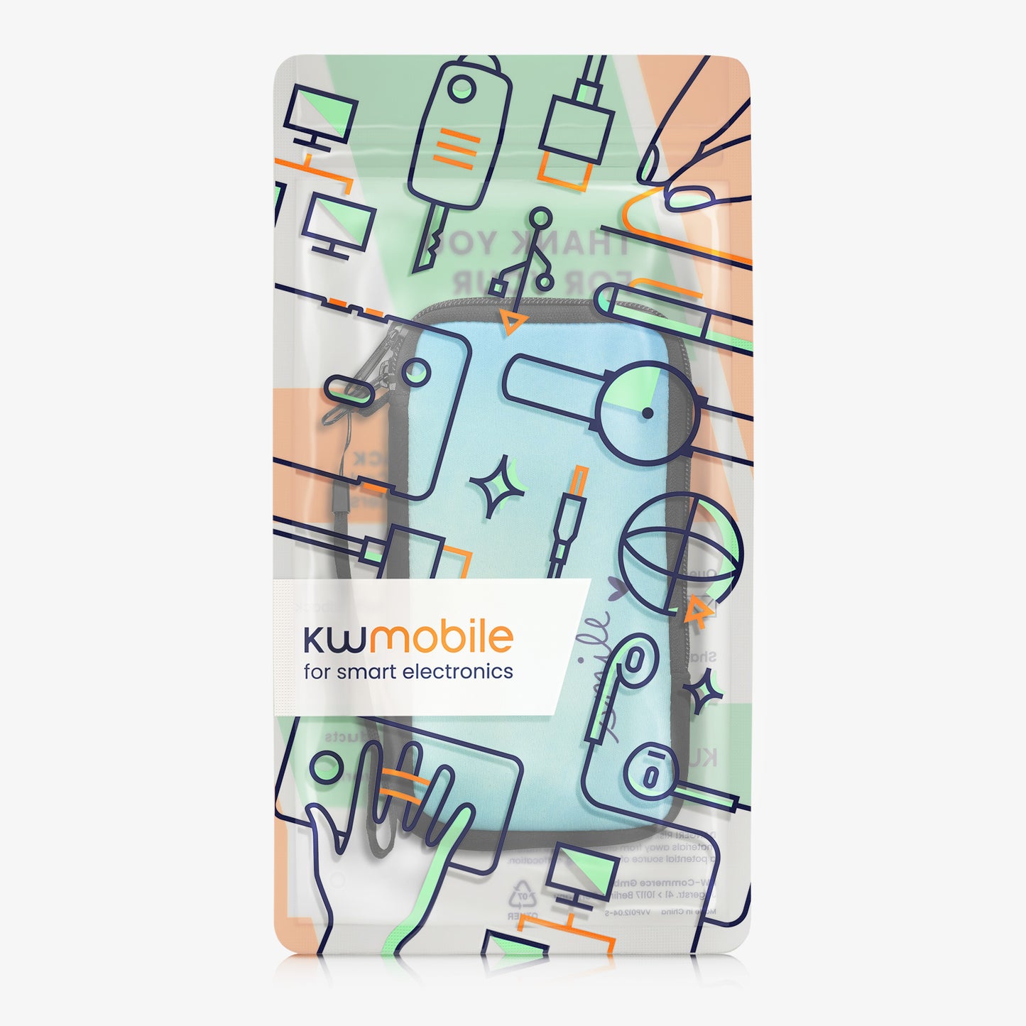 Handytasche für Smartphones 15,2 x 8,3 cm