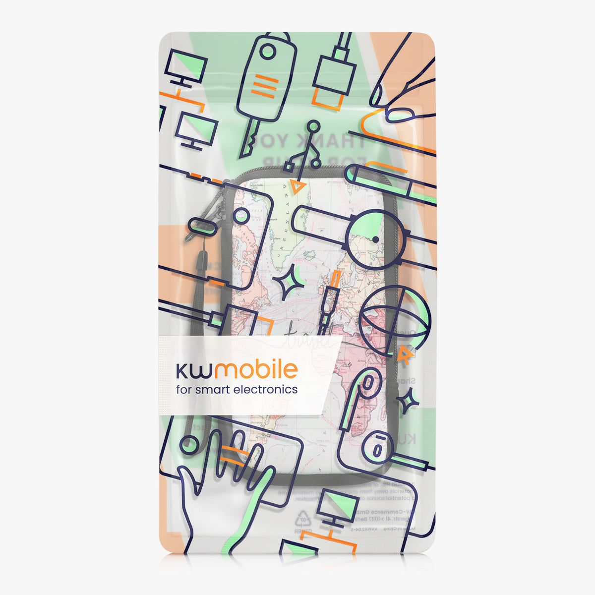 Handytasche für Smartphones 15,2 x 8,3 cm
