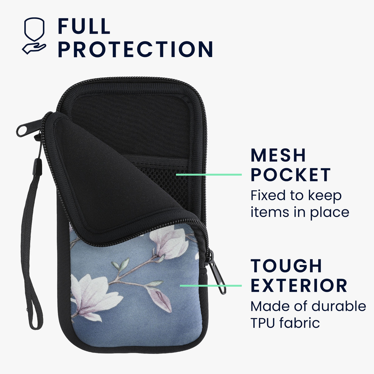 Handytasche für Smartphones 15,2 x 8,3 cm