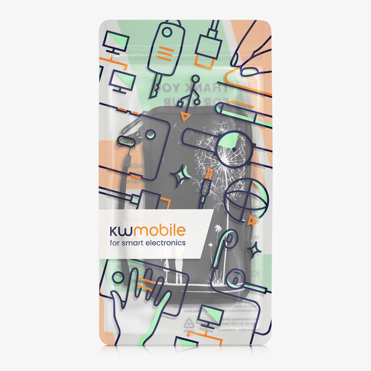 Handytasche für Smartphones 15,2 x 8,3 cm