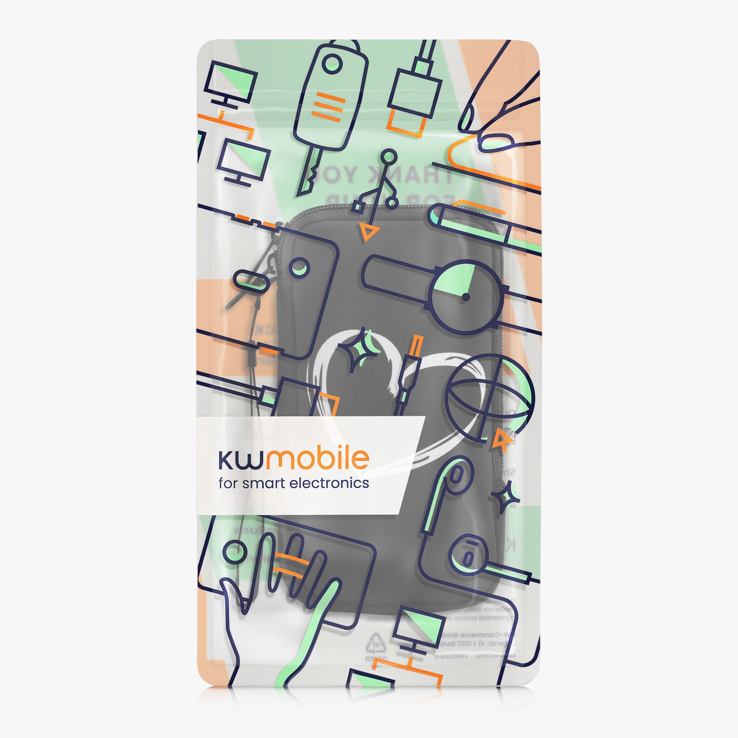 Handytasche für Smartphones 15,2 x 8,3 cm