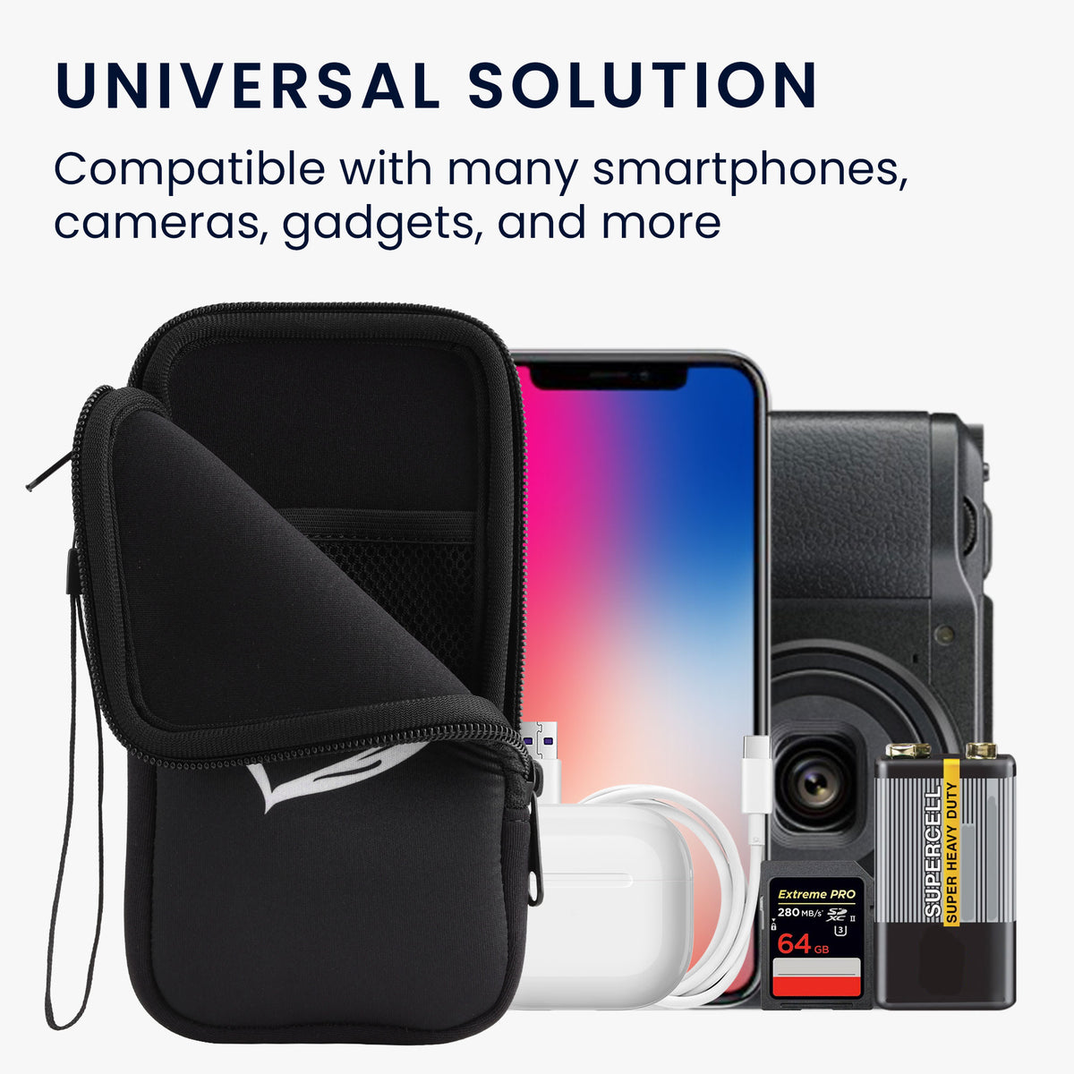 Handytasche für Smartphones 15,2 x 8,3 cm