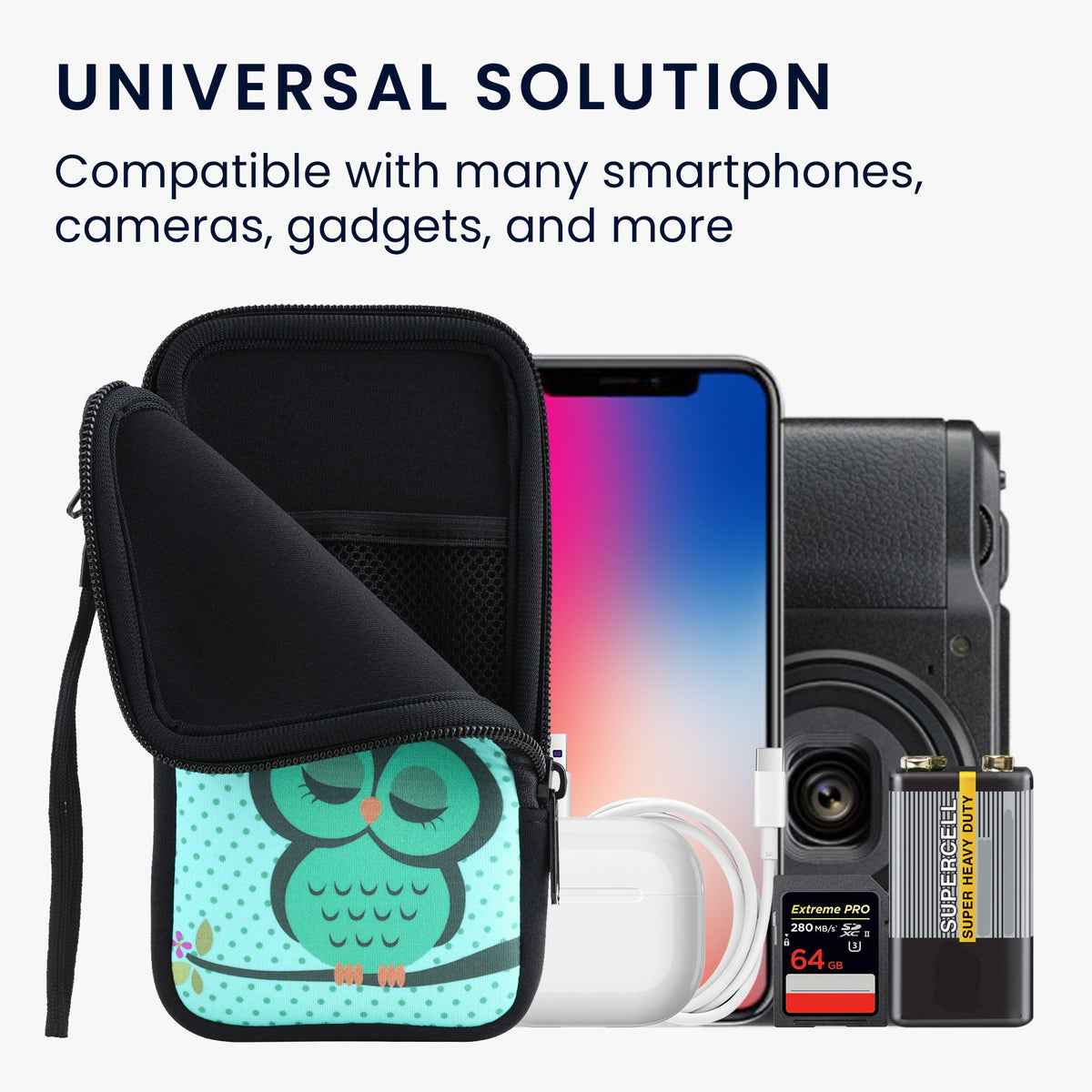 Handytasche für Smartphones 15,2 x 8,3 cm