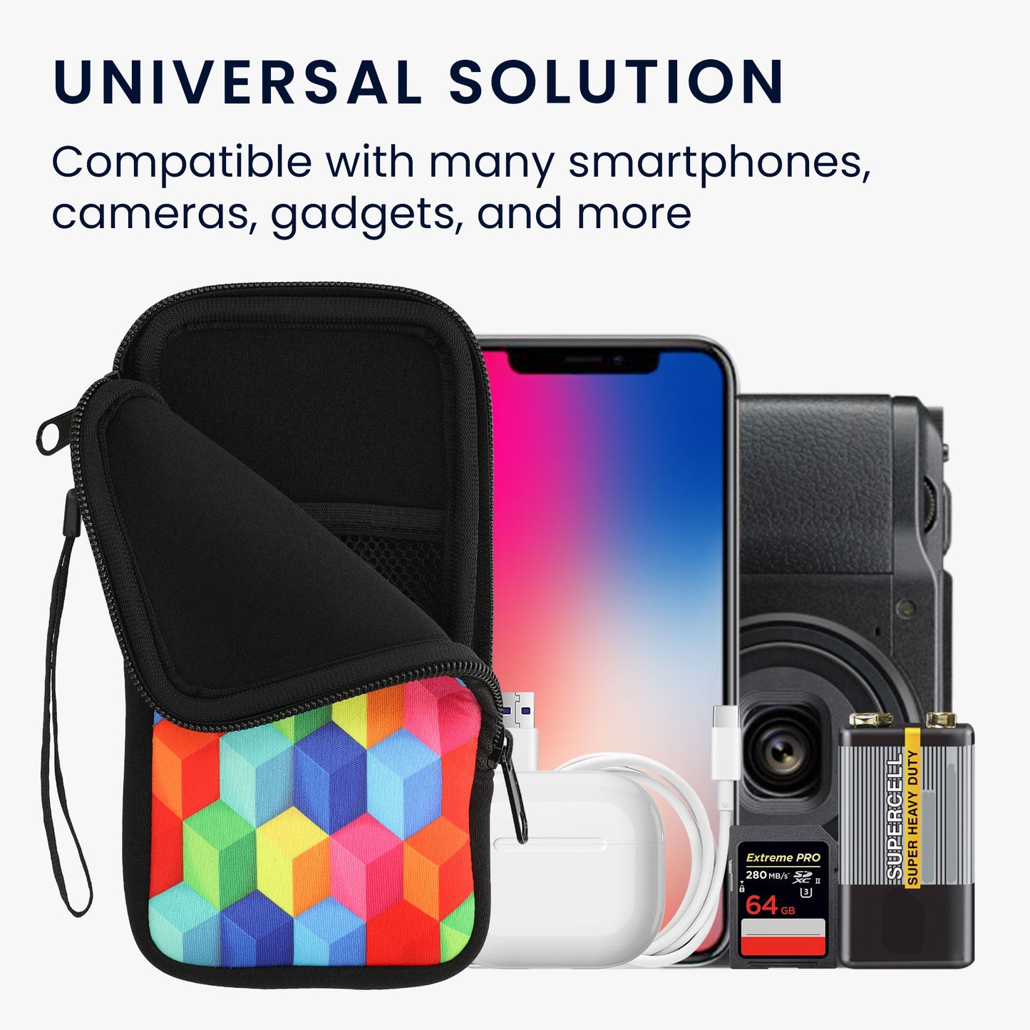 Handytasche für Smartphones 15,2 x 8,3 cm