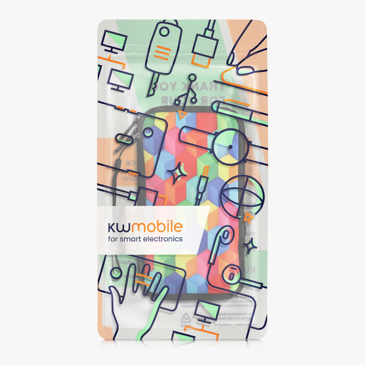 Handytasche für Smartphones 15,2 x 8,3 cm