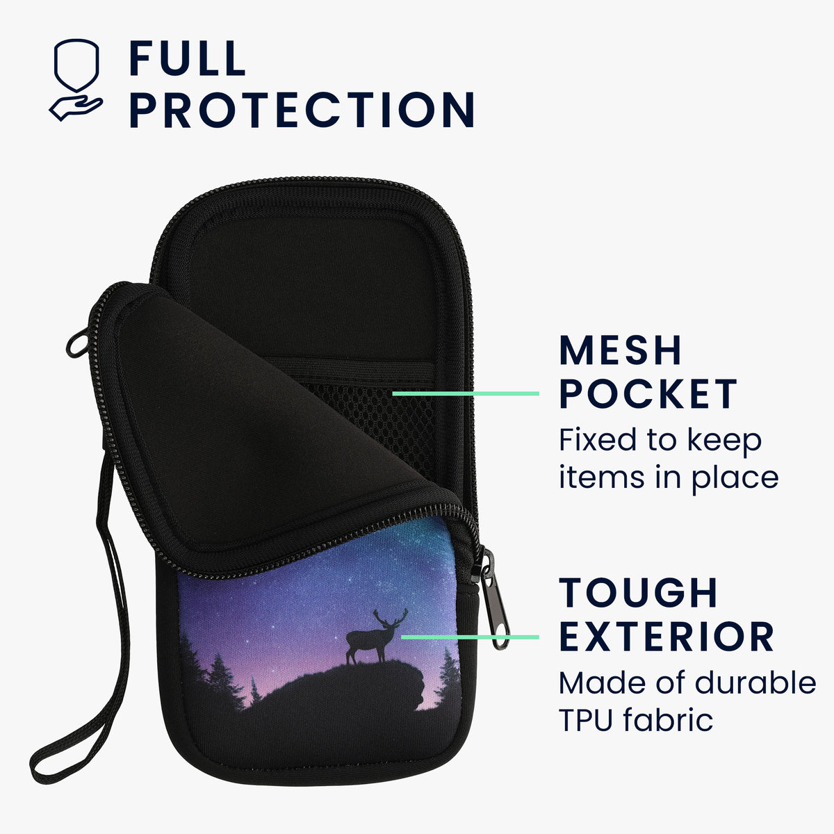 Handytasche für Smartphones 15,2 x 8,3 cm