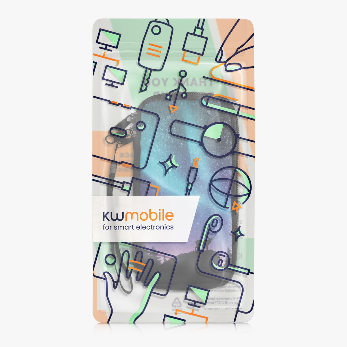 Handytasche für Smartphones 15,2 x 8,3 cm