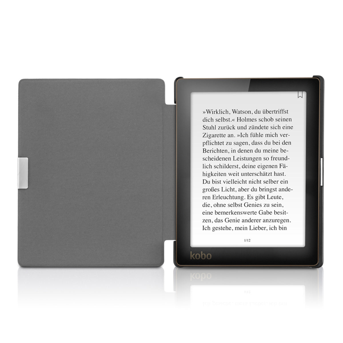 kwmobile Schutzhülle für Kobo Aura Edition 1 Hülle - eReader Flip Case mit Auto Sleep Funktion