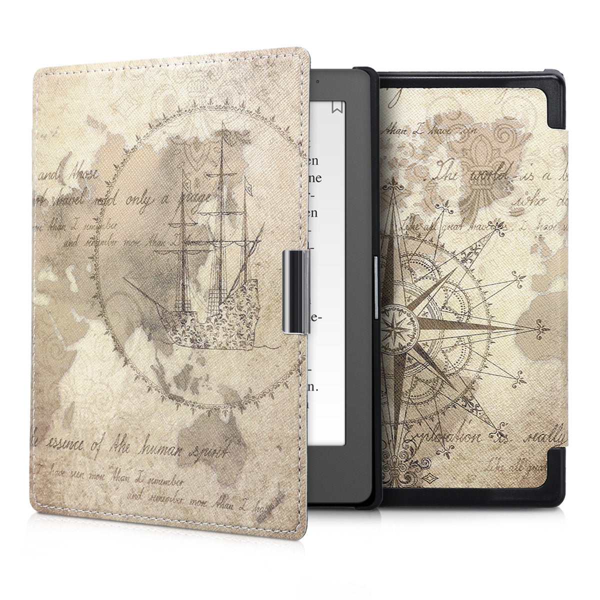 kwmobile Schutzhülle für Kobo Aura Edition 1 Hülle - eReader Flip Case mit Auto Sleep Funktion