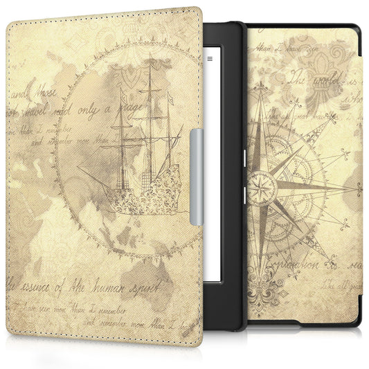 kwmobile Schutzhülle für Kobo Aura H2O Edition 1 Hülle - eReader Flip Case mit Auto Sleep Funktion