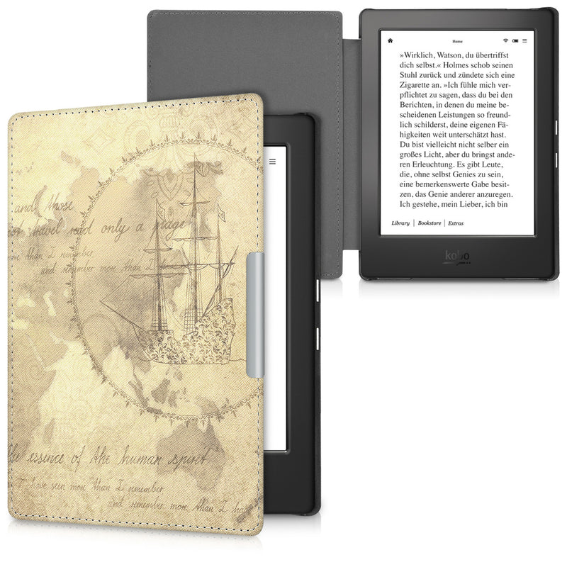 Kobo Aura H2O Edition 1 mit Auto-Sleep eReader Flip Case