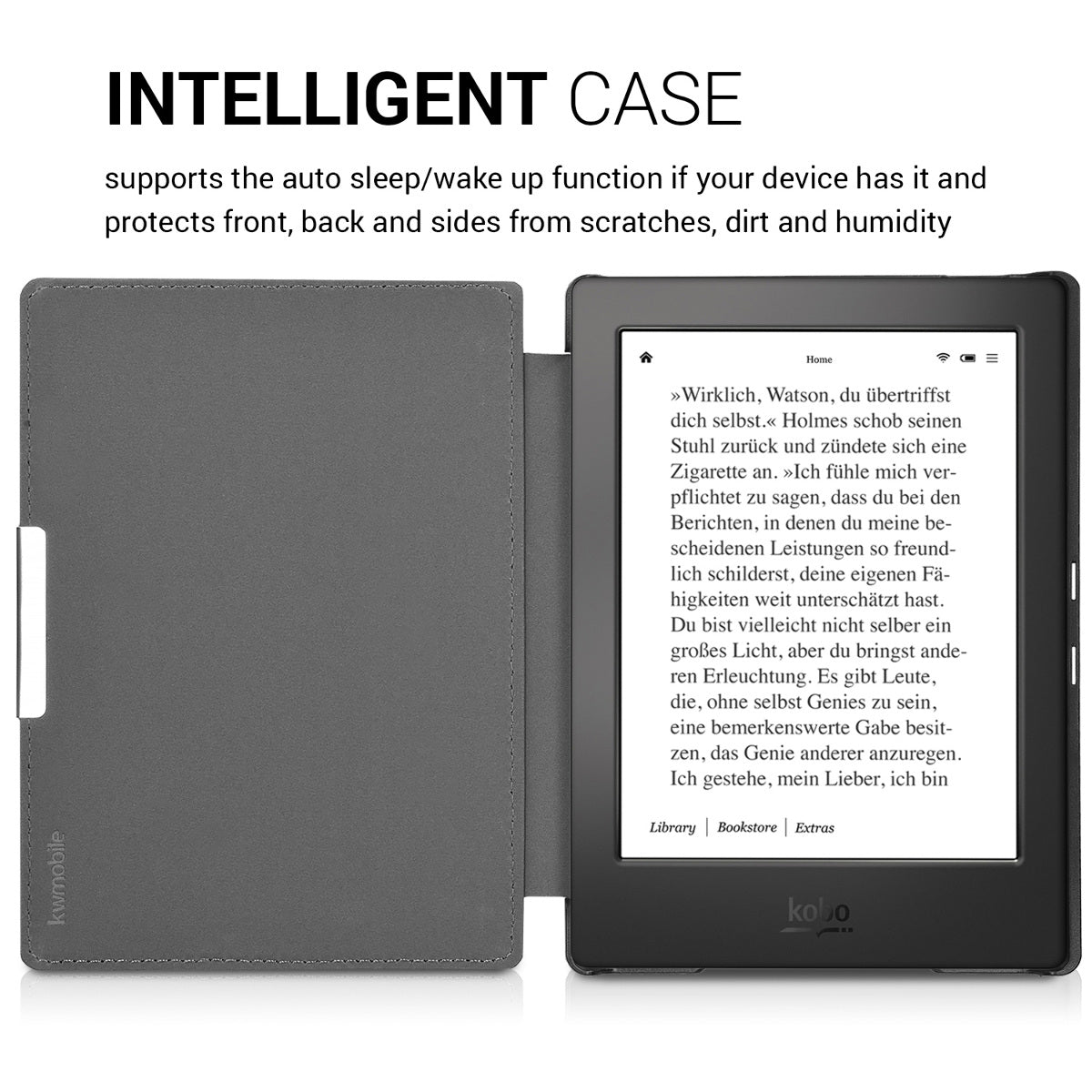 Kobo Aura H2O Edition 1 mit Auto-Sleep eReader Flip Case