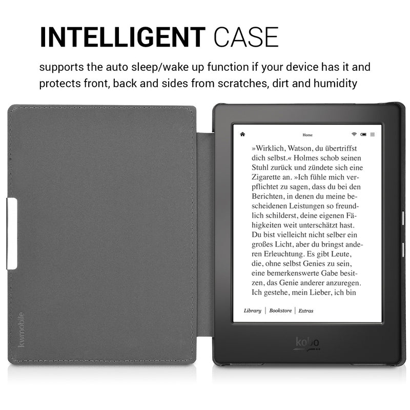 Kobo Aura H2O Edition 1 mit Auto-Sleep eReader Flip Case