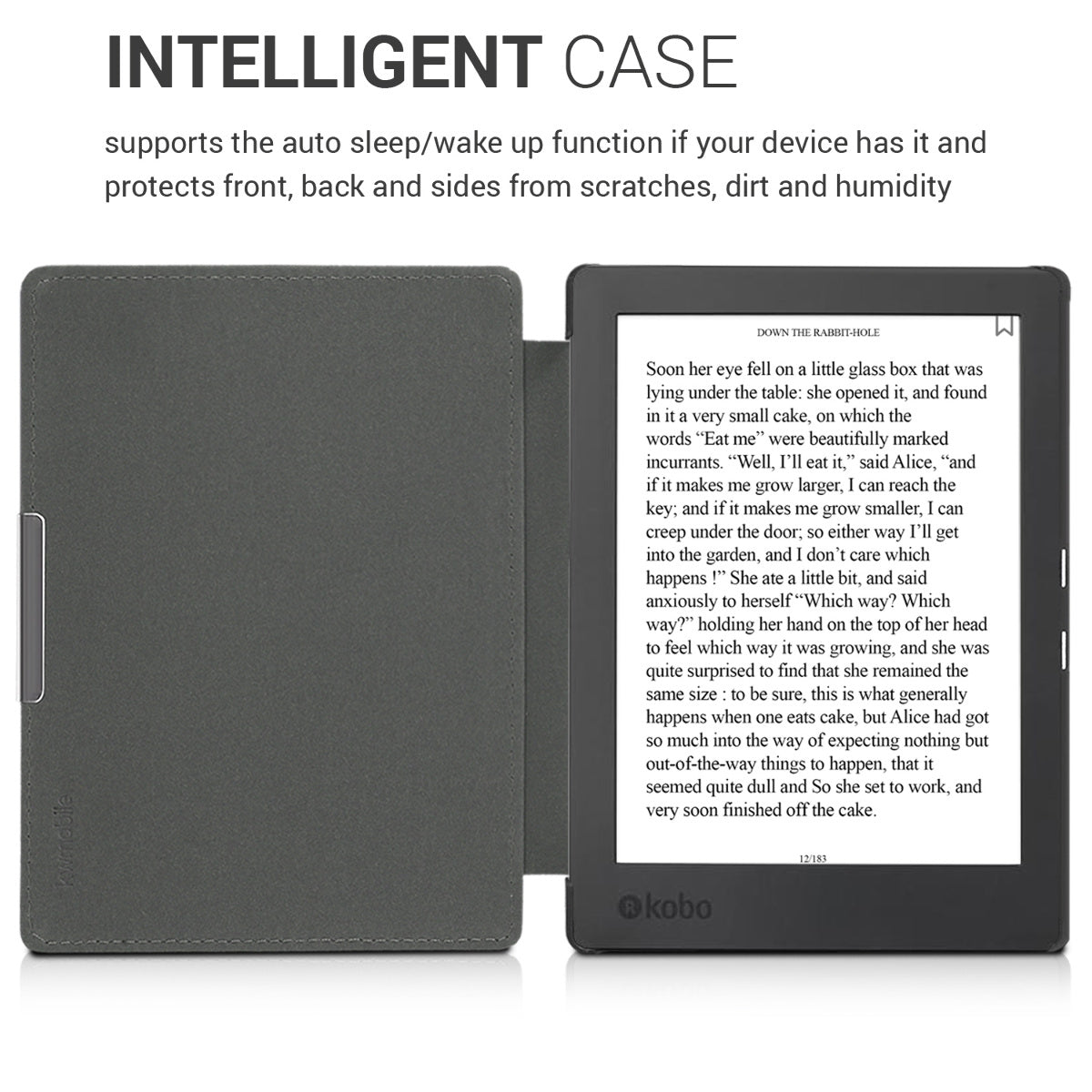 Kobo Aura H2O Edition 1 mit Auto-Sleep eReader Flip Case