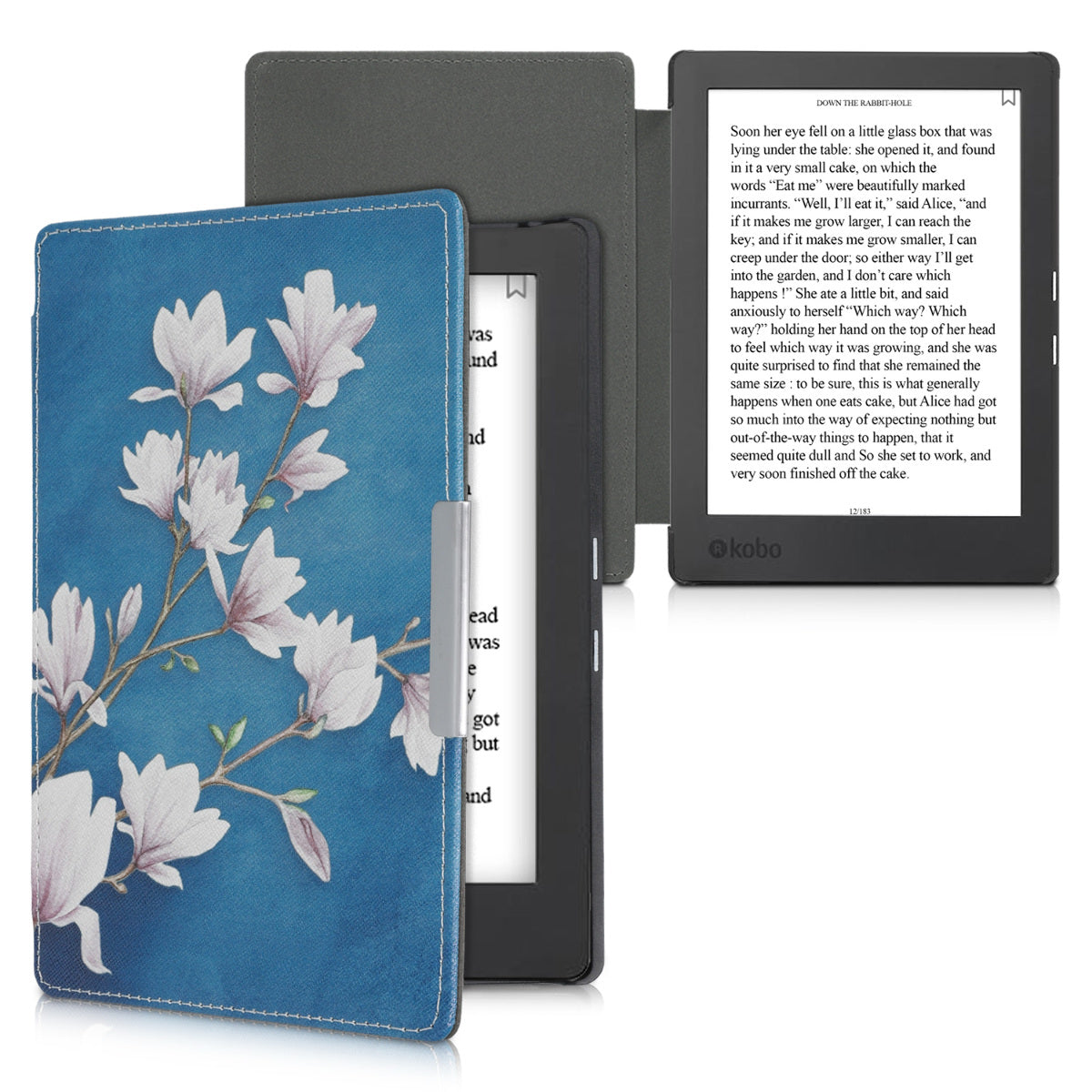 Kobo Aura H2O Edition 1 mit Auto-Sleep eReader Flip Case