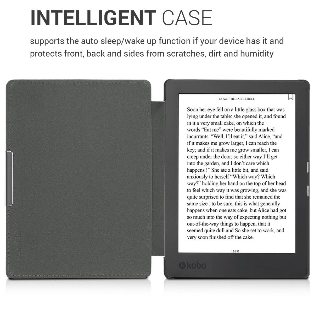 Kobo Aura H2O Edition 1 mit Auto-Sleep eReader Flip Case