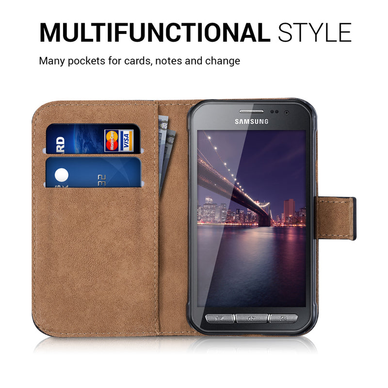 kwmobile Hülle kompatibel mit Samsung Galaxy Xcover 3 - Handyhülle mit Kartenfächern