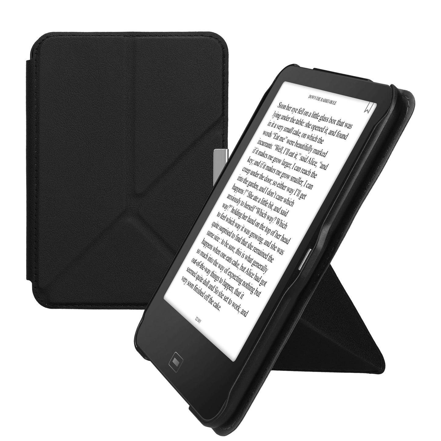 kwmobile Schutzhülle für Tolino Vision 1 / 2 / 3 / 4 HD Hülle - eReader Klapphülle mit Auto Sleep Funktion - Cover mit Ständer