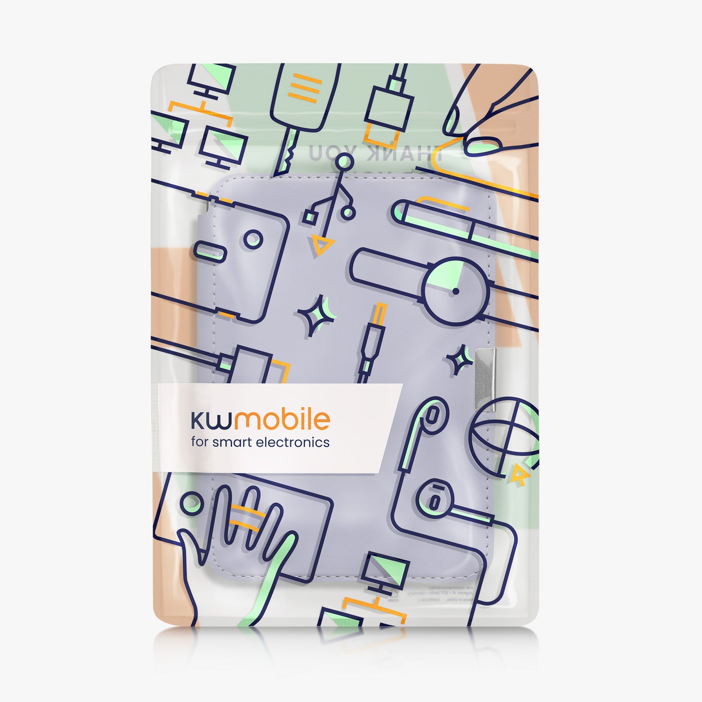 kwmobile Schutzhülle für Tolino Vision 1 / 2 / 3 / 4 HD Hülle - eReader Klapphülle mit Auto Sleep Funktion - Cover mit Ständer