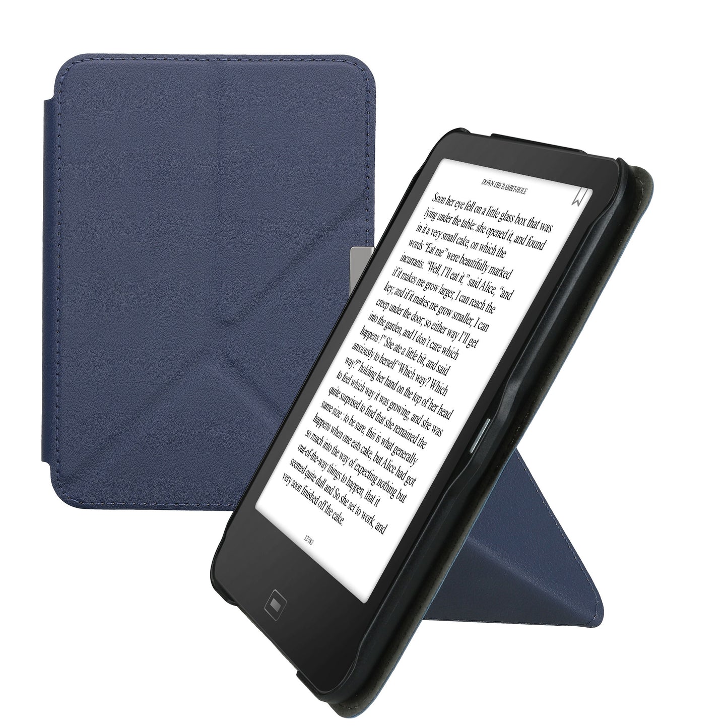 kwmobile Schutzhülle für Tolino Vision 1 / 2 / 3 / 4 HD Hülle - eReader Klapphülle mit Auto Sleep Funktion - Cover mit Ständer