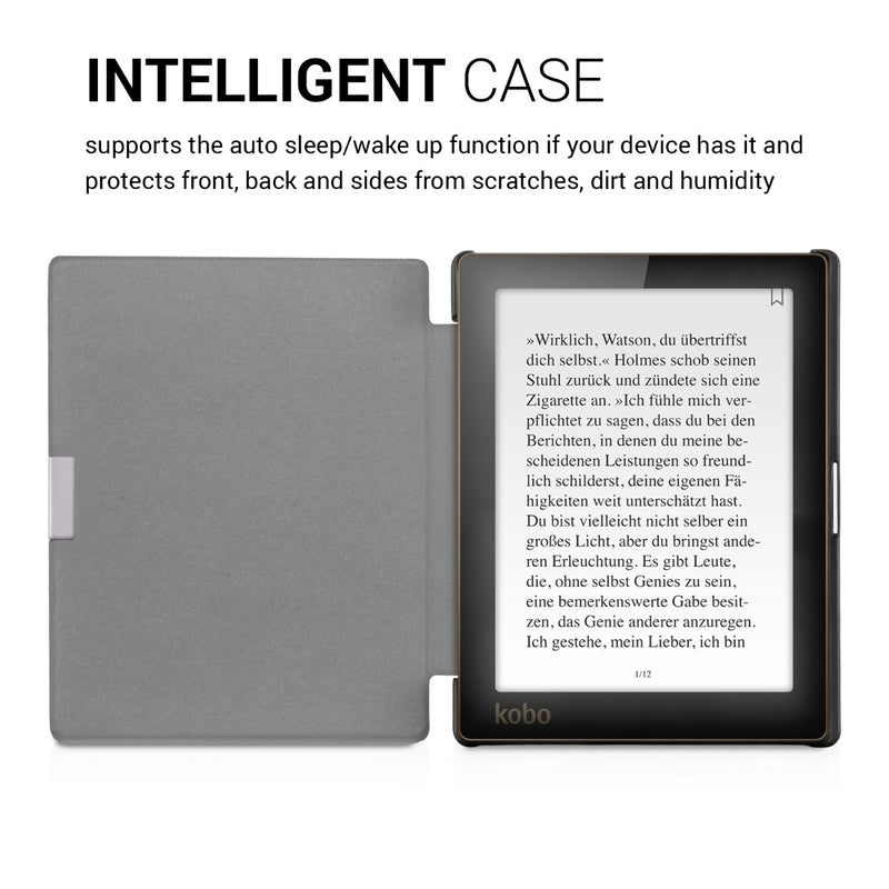 Kobo Aura Edition 1 mit Auto-Sleep eReader Flip Case Schlafende Eule