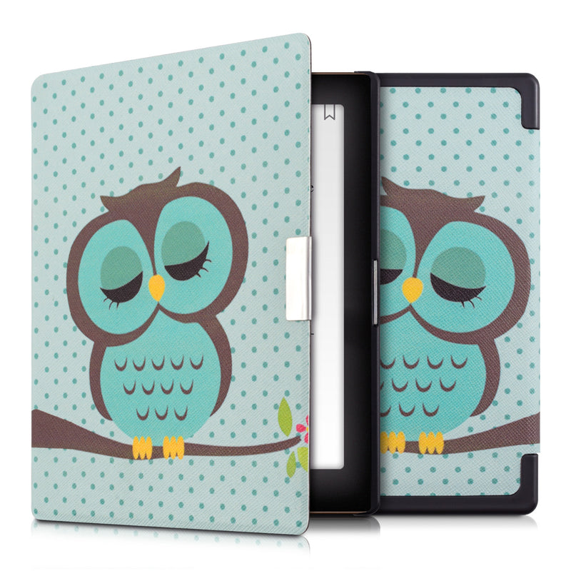 Kobo Aura Edition 1 mit Auto-Sleep eReader Flip Case Schlafende Eule