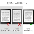 Kobo Aura Edition 1 mit Auto-Sleep eReader Flip Case Schlafende Eule
