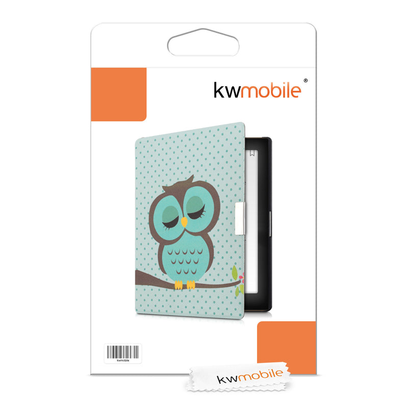 Kobo Aura Edition 1 mit Auto-Sleep eReader Flip Case Schlafende Eule