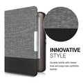 Tolino Shine (2013) eReader Hülle Canvas Grau Schwarz
