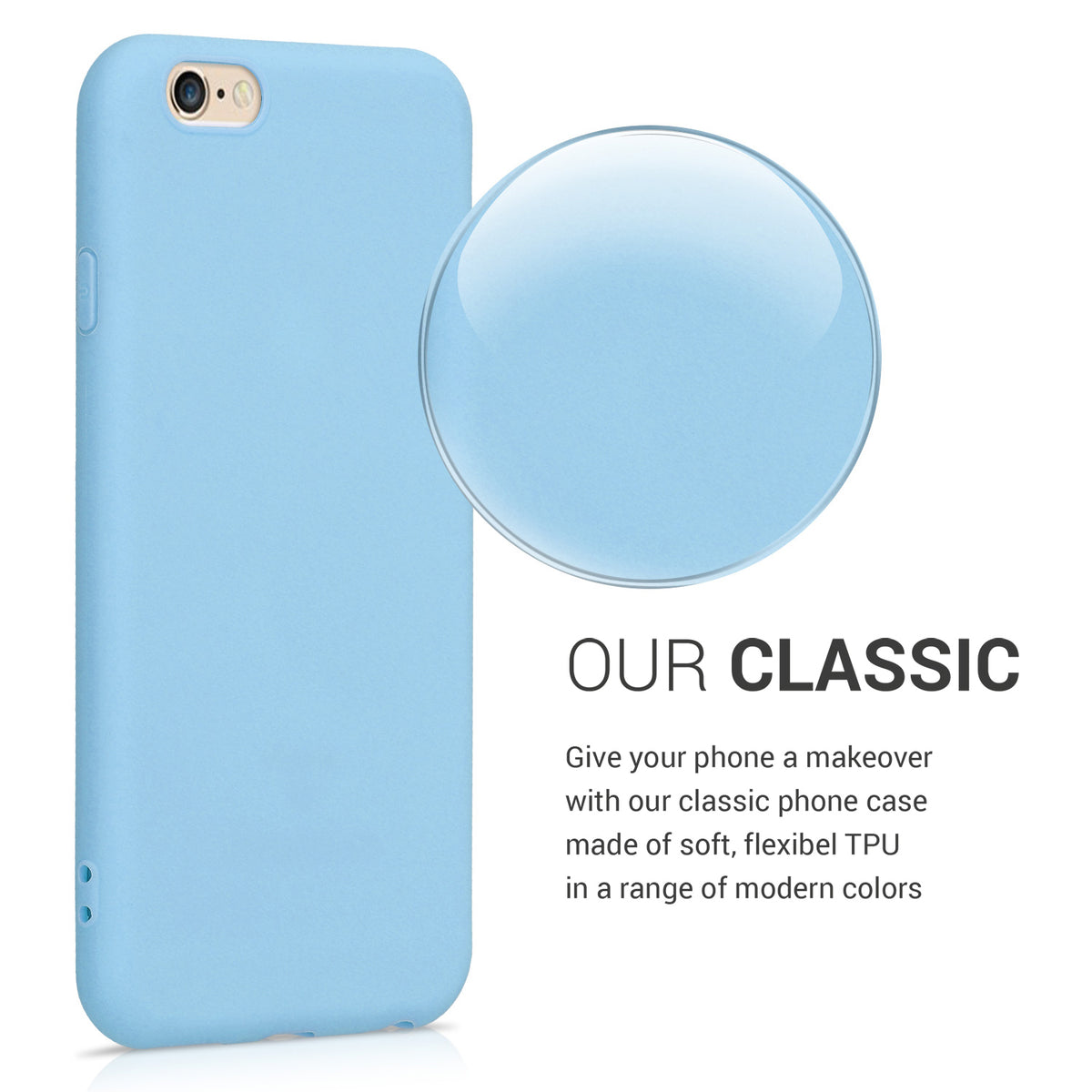 kwmobile Handyhülle für Apple iPhone 6 / 6S Hülle - Schutzhülle Cover - Kabelloses Laden