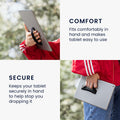kwmobile Tablet Fingerhalter Griff Halter - Selbstklebende Tablet PC Fingerhalterung kompatibel mit iPad Samsung Sony
