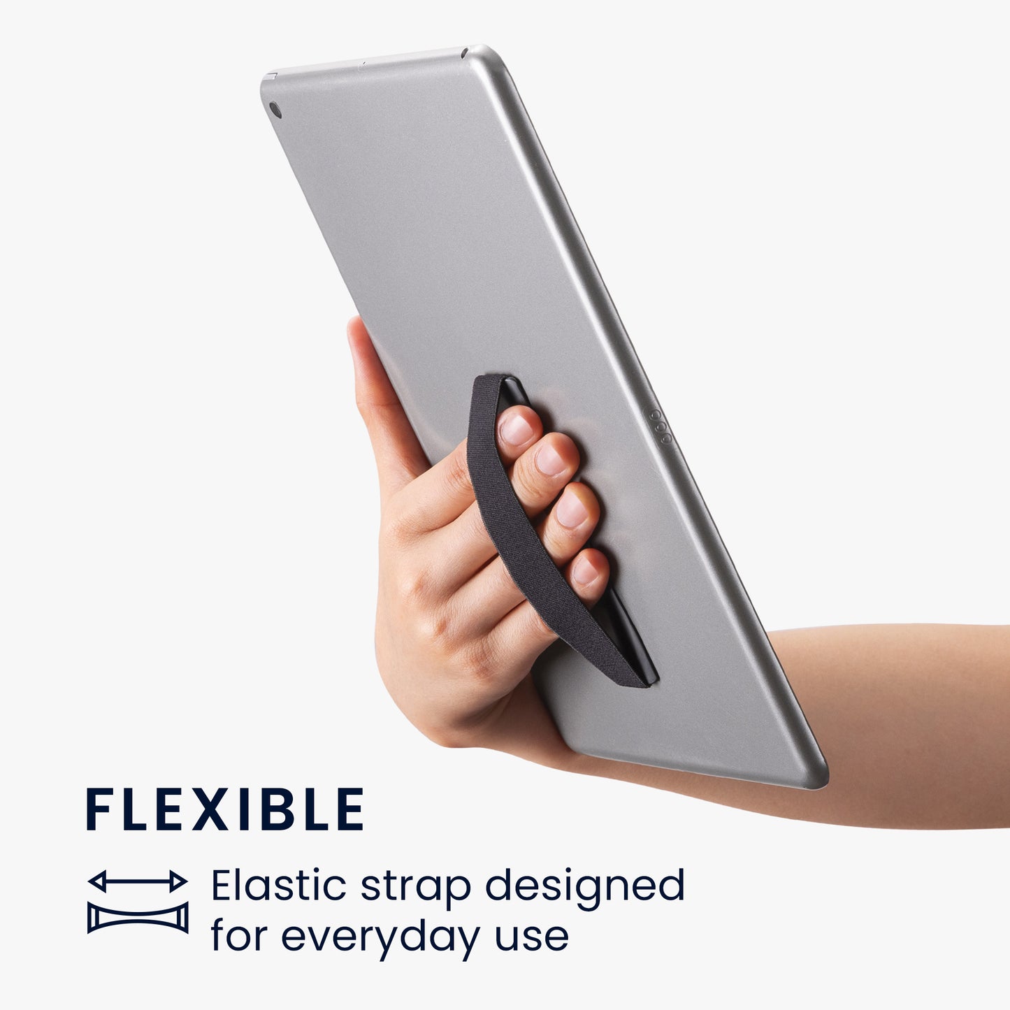 kwmobile Tablet Fingerhalter Griff Halter - Selbstklebende Tablet PC Fingerhalterung kompatibel mit iPad Samsung Sony
