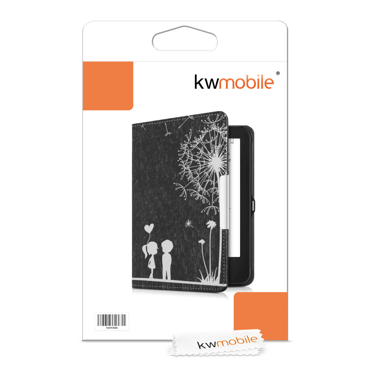 kwmobile Schutzhülle für Tolino Shine 2 HD Hülle - eReader Flip Case mit Auto Sleep Funktion