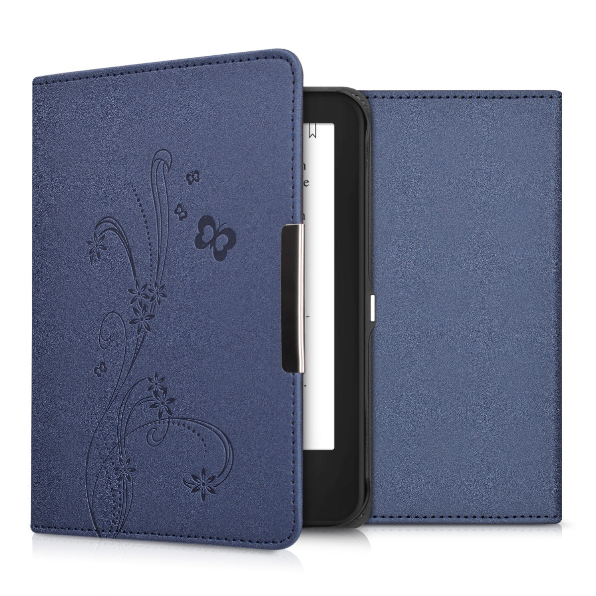 kwmobile Schutzhülle für Tolino Shine 2 HD Hülle - eReader Flip Case mit Auto Sleep Funktion