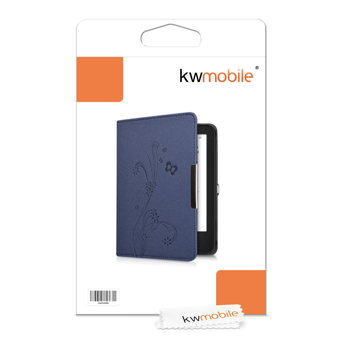 kwmobile Schutzhülle für Tolino Shine 2 HD Hülle - eReader Flip Case mit Auto Sleep Funktion