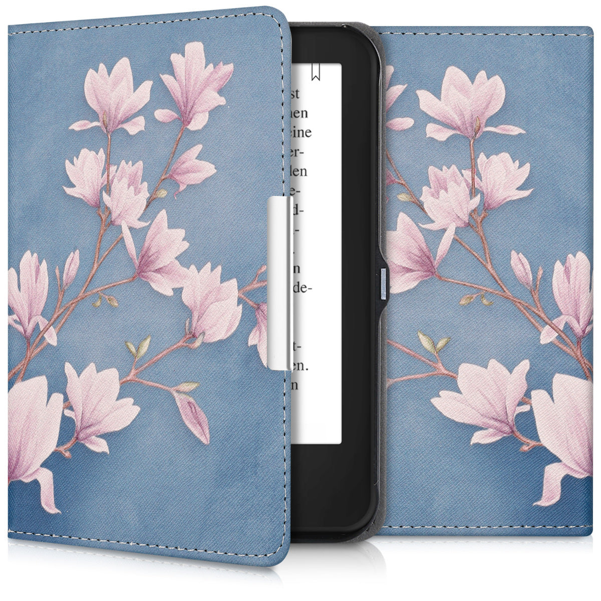 kwmobile Schutzhülle für Tolino Shine 2 HD Hülle - eReader Flip Case mit Auto Sleep Funktion