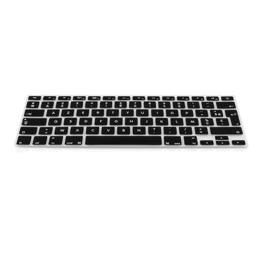 kwmobile Silikon Tastaturschutz AZERTY (Frankreich, Belgien) kompatibel mit Apple MacBook Air 13''/Pro Retina 13''/15'' (bis Mitte 2016) A1369, A1466, A1502, A1425, A1398 - in Schwarz Schwarz  