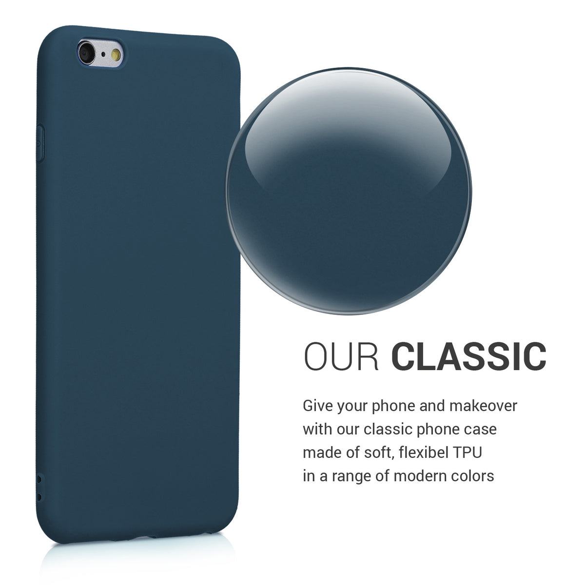 kwmobile Handyhülle für Apple iPhone 6 Plus / 6S Plus Hülle - Schutzhülle Cover - Kabelloses Laden