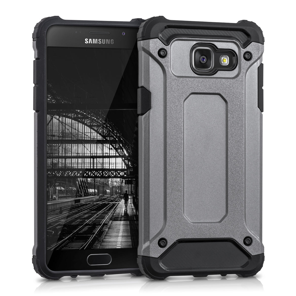 kwmobile Hülle kompatibel mit Samsung Galaxy A5 (2016) - Hybrid Handy Cover Handyhülle Case Schutzhülle