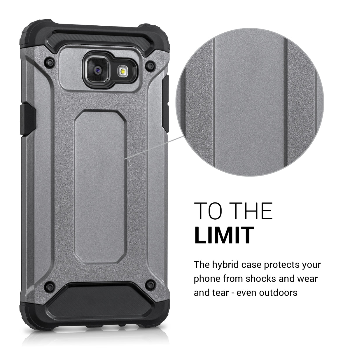 kwmobile Hülle kompatibel mit Samsung Galaxy A5 (2016) - Hybrid Handy Cover Handyhülle Case Schutzhülle