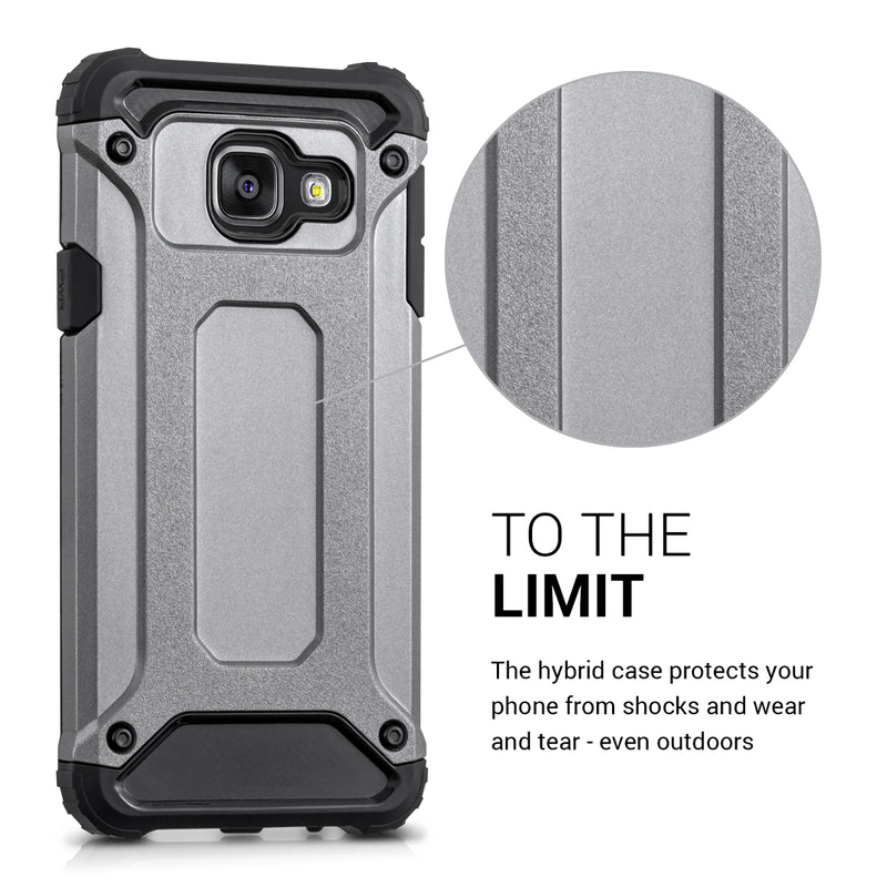 kwmobile Hülle kompatibel mit Samsung Galaxy A3 (2016) - Hybrid Handy Cover Handyhülle Case Schutzhülle