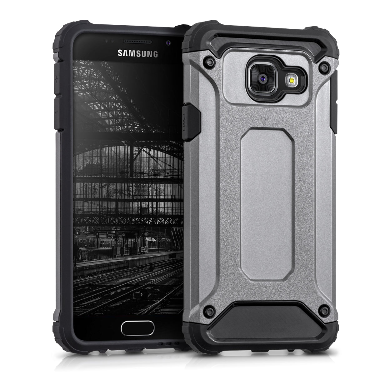 kwmobile Hülle kompatibel mit Samsung Galaxy A3 (2016) - Hybrid Handy Cover Handyhülle Case Schutzhülle