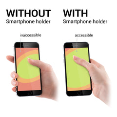 kwmobile Smartphone Fingerhalter Griff Halter - mit Ständer - Selbstklebende Handy Fingerhalterung kompatibel