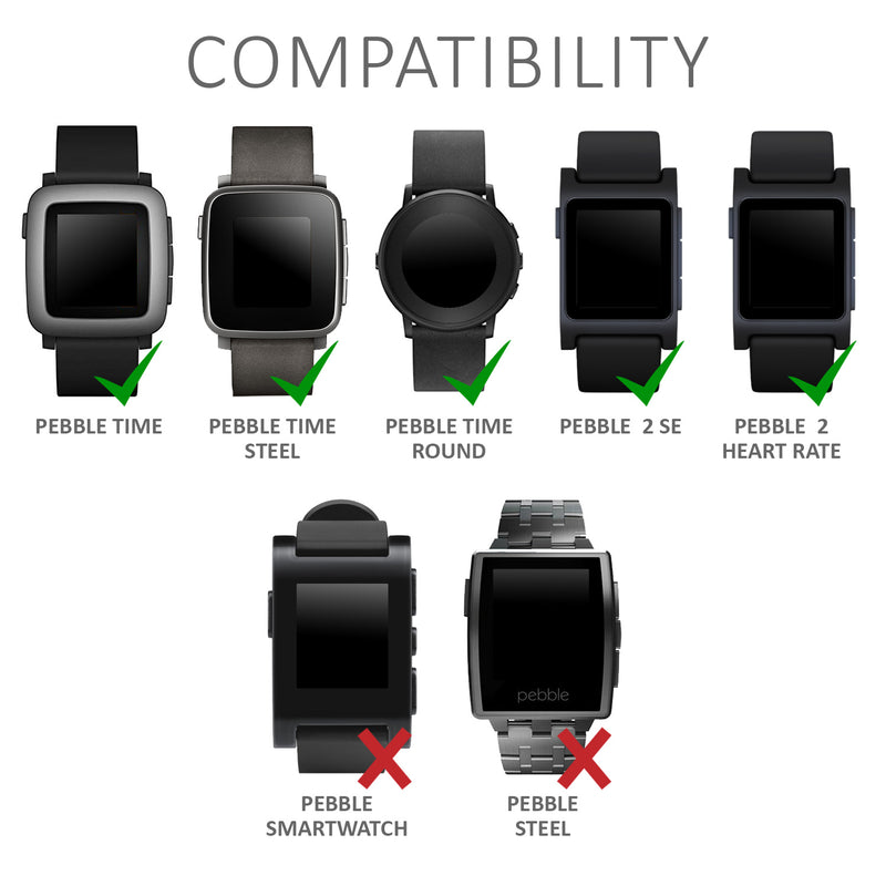 kwmobile Smartwatch Ladekabel für Pebble 2SE / 2+ / Time / Time Steel / Time Round USB Ladekabel für Smartwatch - Smart
