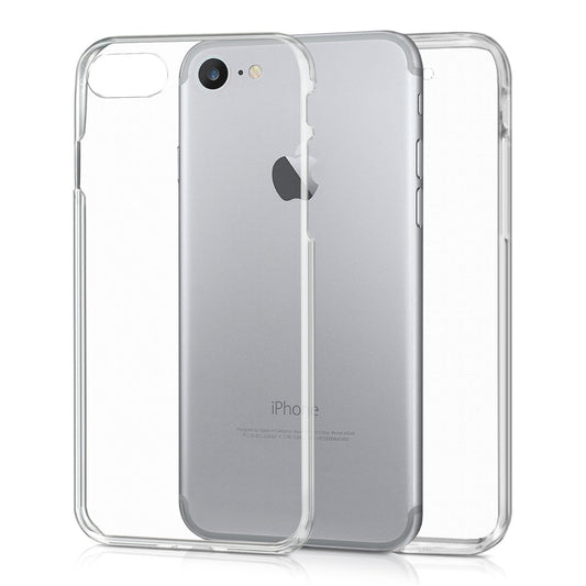 kwmobile Schutzhülle kompatibel mit Apple iPhone SE (2022) / iPhone SE (2020) / iPhone 8 / iPhone 7 - Hülle Silikon Komplettschutz - Handy Cover Case Transparent Transparent  