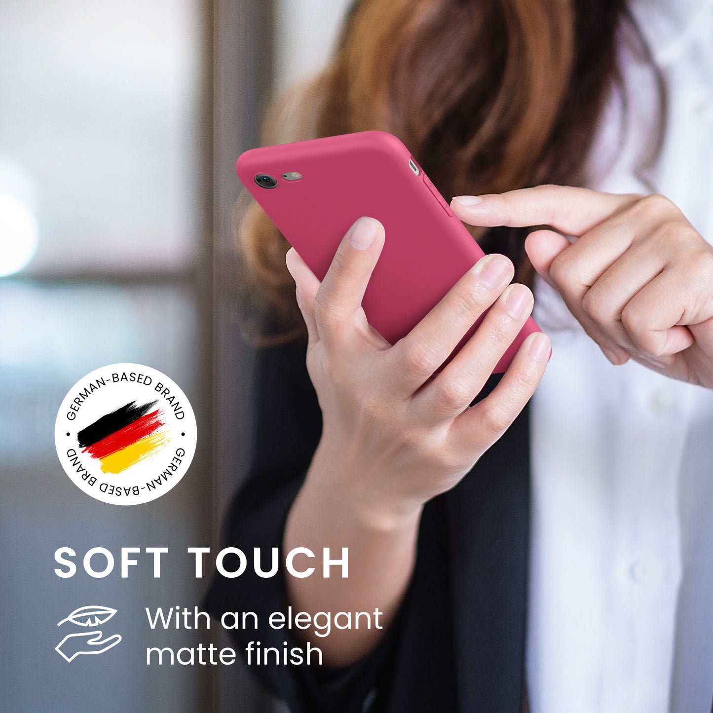 kwmobile Handyhülle für Apple iPhone SE (2022) / SE (2020) / 8 / 7 Hülle - weiches Handy Silikon Case - Schutzhülle Cover