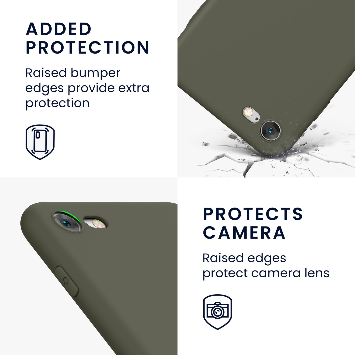 kwmobile Handyhülle für Apple iPhone SE (2022) / SE (2020) / 8 / 7 Hülle - weiches Handy Silikon Case - Schutzhülle Cover