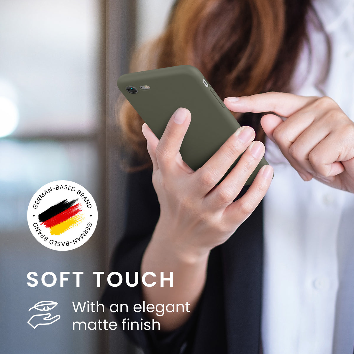 kwmobile Handyhülle für Apple iPhone SE (2022) / SE (2020) / 8 / 7 Hülle - weiches Handy Silikon Case - Schutzhülle Cover