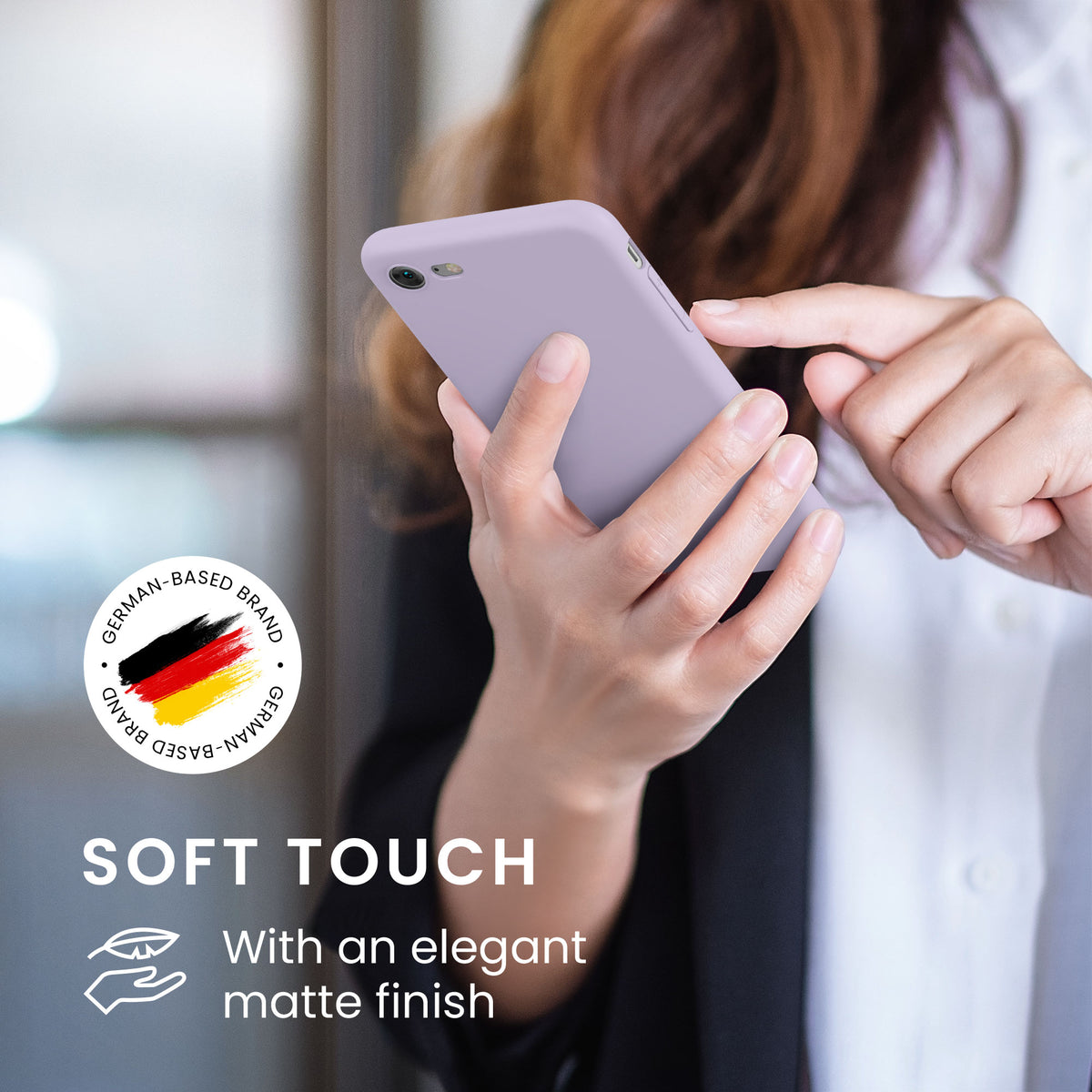 kwmobile Handyhülle für Apple iPhone SE (2022) / SE (2020) / 8 / 7 Hülle - weiches Handy Silikon Case - Schutzhülle Cover